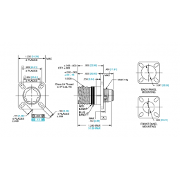 Круглый разъем Amphenol D38999/20WD35PB