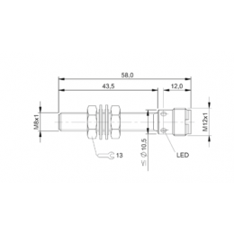 Датчик индуктивный BALLUFF BES M08ЕH -PSC 20B-SO4G BES01PH