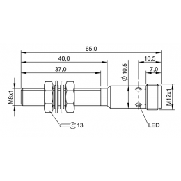 Сенсор индуктивный Balluff BES M08MG1-PSC20A-S04G-W
