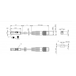 Магнитный сенсор Balluff BMF 235K-PS-C-2A-SA2-S49-00,3