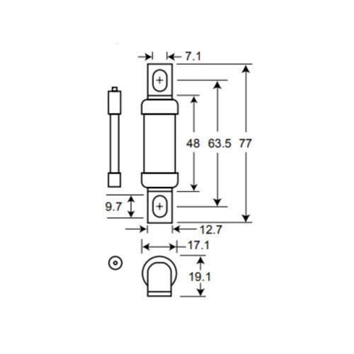 Предохранитель Bussmann 100FE BS-88