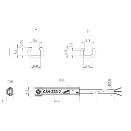 Датчик геркон CAMOZZI CSH-221-2 230В