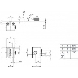 Блок конечных выключателей EUCHNER SN04D08-552-M 