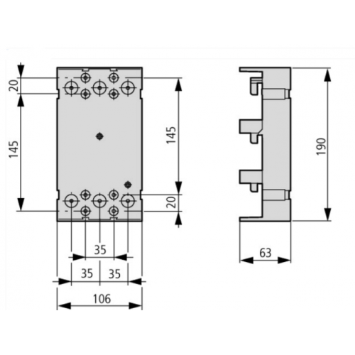 Адаптер шин Eaton NZM2-XAD250 