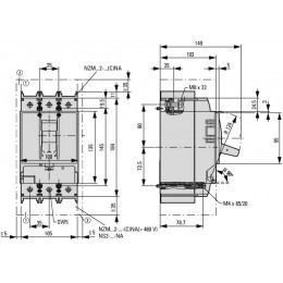Автоматический выключатель Eaton NZMN2-A250