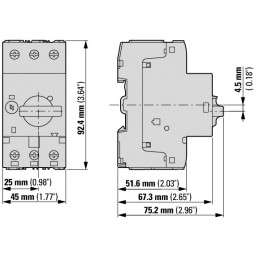 Автоматический выключатель защиты двигателя Eaton PKZM0-4 