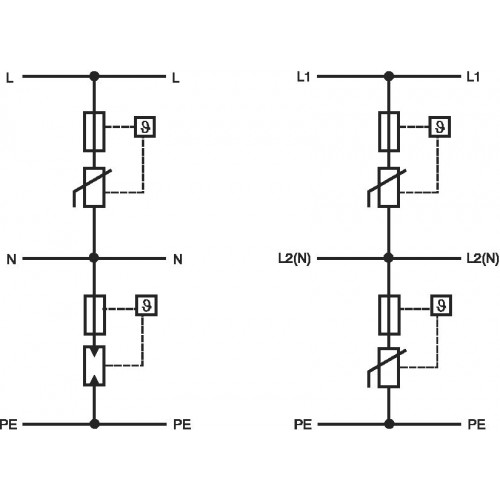 Комплект разрядников Eaton SPDT3-335-1+NPE