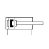 Компактный пневмоцилиндр FESTO ADVULQ-40-15-A-P-A