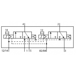 Распределитель с электроуправлением FESTO VMPA2-M1H-K-PI 