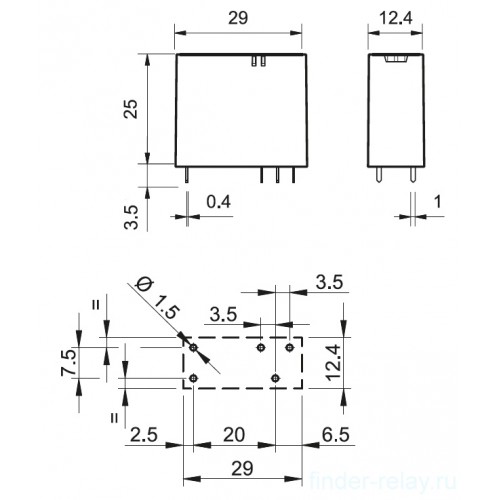 Реле Finder 40.31S 