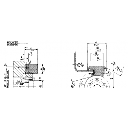 Датчик положения координаты HEIDENHAIN AK ERA 180 1800 03S12-03 ID 639952-72