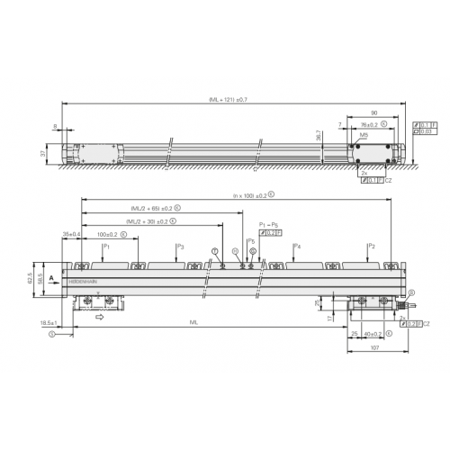 Датчик линейных перемещений HEIDENHAIN  LC 185 ML1140  ID 689697-11