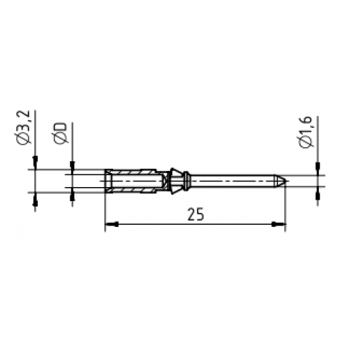 Han D контакт Harting 09150006103