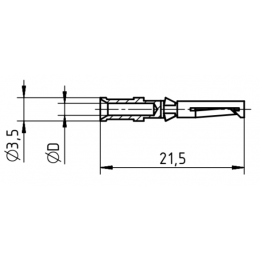 Han D кримп-контакт "мама" Harting 09150006202 