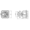 Han вилка 8D-кримп Harting 09360083001