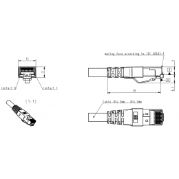 Штекер Harting RJ Industrial RJ45 8-pole 09451511525