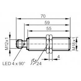Датчик индуктивный IFM Electronic IGT247 