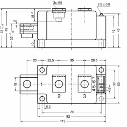 Тиристор-диодный модуль IXYS MCD224-22IO1