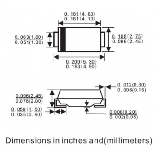 Диод Зенера JINGDAO 1SMA4730A