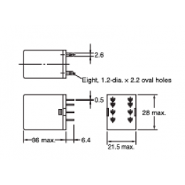 Реле Omron MY2N-GS DC24V (8-Pin)