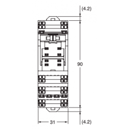 Колодка монтажная Omron PYF-08-PU
