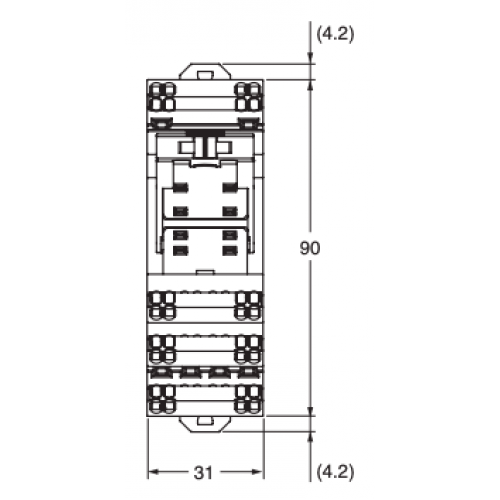 Колодка монтажная Omron PYF-08-PU