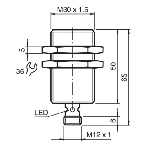 Датчик приближения индуктивный Pepperl+Fuchs NBB10-30GM50-E2-V1