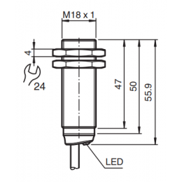 Датчик индуктивный Pepperl+Fuchs NBB5-18GM50-E2-V1