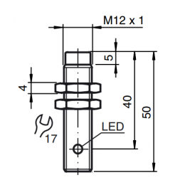 Датчик индуктивный Pepperl+Fuchs NBN4-12GM40-E2-V1