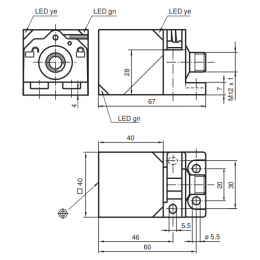 Датчик индуктивный Pepperl+Fuchs NBN40-L2-E2-V1