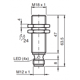 Датчик Pepperl+Fuchs NEB12-18GM50-E2-V1