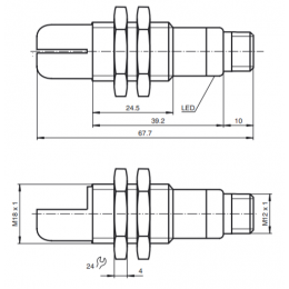 Датчик ультразвуковой Pepperl+Fuchs UB300-18GM40A-U-V1