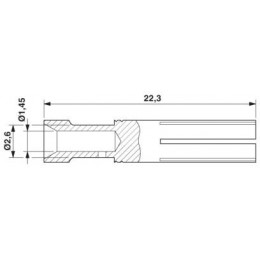 Обжимной контакт Phoenix Contact CK2,5-ED-1,00BU AG
