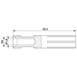 Обжимной контакт Phoenix Contact CK2,5-ED-1,50BU AG
