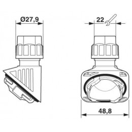 Кабельный ввод Phoenix Contact HC-B-G-M20-PLRBK