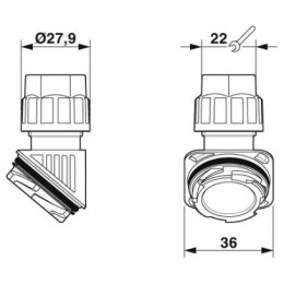 Кабельный ввод Phoenix Contact HC-D-G-M20-PLRBK