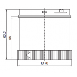 Элемент постоянного света Прозрачный RITTAL SG 2372.031
