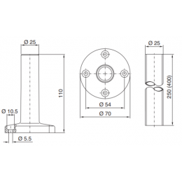 Монтажный элемент для монтажа на трубу RITTAL SG 2374.000 