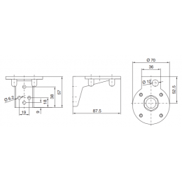 Монтажный элемент для монтажа на трубу RITTAL SG 2374.050 