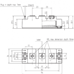 Модуль SEMIKRON SKM150GB17E4
