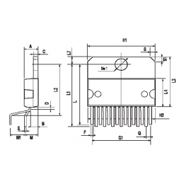 Двойной полномостовой драйвер STMicroelectronics L298N