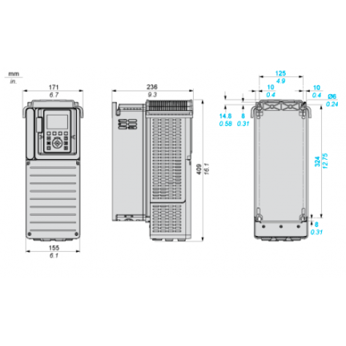 Частотный преобразователь Schneider Electric ATV930U75N4