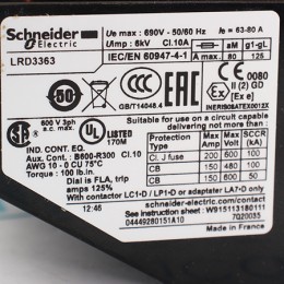 Реле перегрузки тепловое Schneider Electric LRD3363C