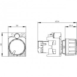 Потенциометр Siemens 3SU1200-2PR10-1AA0