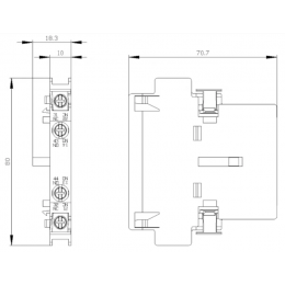 Контакт вспомогательный Siemens 3RH1921-1DA11