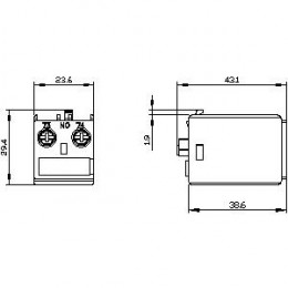Блок контакт Siemens 3RH2911-1AA10