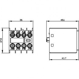 Блок контакт Siemens 3RH2911-1FA22