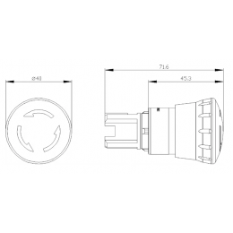 Аварийный выключатель Siemens 3SU1000-1HB20-0AA0