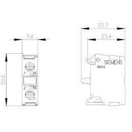 Модуль контактный Siemens 3SU1400-1AA10-1CA0