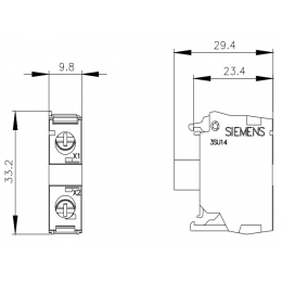 Светодиодный модуль со встроенным светодиодом Siemens 3SU1401-1BB50-1AA0